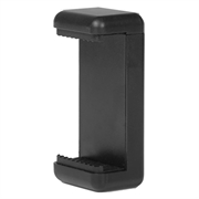 18" dæmpbar LED-ringlampe til skrivebord med tripod og telefonholder - sort