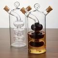 2-i-1 glasflaske til olie og eddike - 350ml/80ml kapacitet - BPA-fri