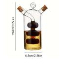 2-i-1 glasflaske til olie og eddike - 350ml/80ml kapacitet - BPA-fri