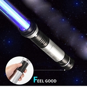 2-i-1 Lyssværd – LED Legetøjssværd til Børn & Cosplay – 2 stk. Rød/Blå