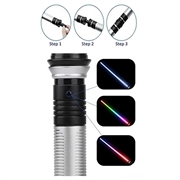 2-i-1 Lyssværd – LED Legetøjssværd til Børn & Cosplay – 2 stk. Rød/Blå