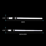 2-i-1 Lyssværd – LED Legetøjssværd til Børn & Cosplay – 2 stk. Rød/Blå
