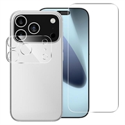 iPhone 18 Pro 2-i-1 Sæt Skærmbeskyttelse Hærdet Glas & Kamera Linse