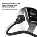 2-i-1 USB-C/USB-A-opladerkabel med flettet, lige ledning til Garmin-smarture - 1m