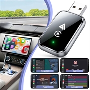 2-i-1 trådløs CarPlay- og Android Auto-adapter