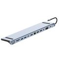 2003U2 12-i-1 USB-C-dockingstation med bærbarstativ - HDMI/VGA/USB-A/USB-C/SD/TF