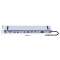 2003U2 12-i-1 USB-C-dockingstation med bærbarstativ - HDMI/VGA/USB-A/USB-C/SD/TF