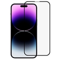 21D Full Cover iPhone 14 Pro Max Hærdet glas skærmbeskyttelse - 11H, 0.3mm - Sort