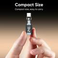 240W USB-C-han til USB-C-hun drejelig adapter med LED-display