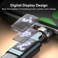 240W USB-C-han til USB-C-hun drejelig adapter med LED-display
