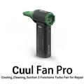 2UUL DA970 Cuul Fan Vac Pro 3-i-1-turbineventilatorsæt - 130.000 omdr./min. til køling, rengøring og støvsugning