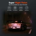 3.0" 1080P 4-linse bilkamera med optagelse foran, bagpå og på siden