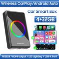 3-i-1 Smart Box til bilen / trådløs CarPlay og Android Auto med skærmspejling