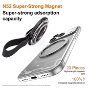 3-i-1 magnetisk telefonholder med ring