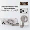 3-i-1 magnetisk telefonholder med ring - grå