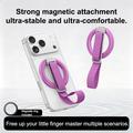 3-i-1 magnetisk telefonholder med ring - lilla