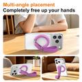 3-i-1 magnetisk telefonholder med ring - lilla
