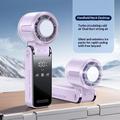 3-i-1 Mini TEC-halvleder køleventilator med LED-display – Lilla