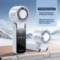 3-i-1 Mini TEC-halvleder køleventilator med LED-display – hvid