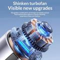 3-i-1 Mini TEC-halvleder køleventilator med LED-display – hvid