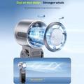 3-i-1 Mini TEC-halvleder køleventilator med LED-display – hvid