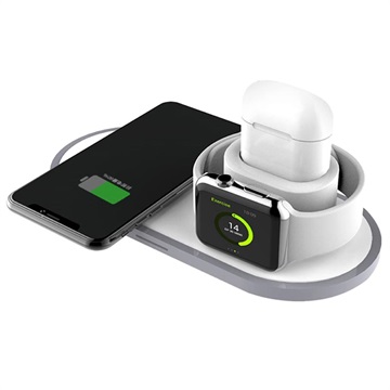 3-i-1 Trådløs Docking Station - iPhone, Apple Watch, AirPods