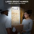 30-LED soladresseskilt med husnumre, der kan tilpasses
