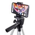 3110 Tripod til iPhone / Smartphone - m/udtræk og justerbar - Aluminium - 57-83mm