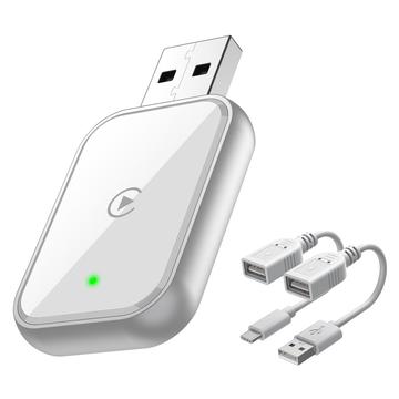 348 Trådløs CarPlay-adapter til iPhone - hvid