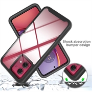 Motorola Moto G84 360 Beskyttelse Cover - Blå / Klar