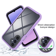 Samsung Galaxy A17 360 Beskyttelse Cover - Lilla / Klar