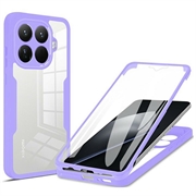 Xiaomi 15T Pro 360 Beskyttelse Cover - Lilla / Klar