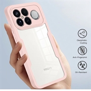 Xiaomi Redmi K90 Pro Max 360 Beskyttelse Cover - Pink / Klar