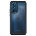 360 Beskyttelse Series Motorola Edge 30 Cover - Sort / Klar
