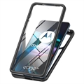 360 Beskyttelse Series Motorola Edge 30 Cover - Sort / Klar