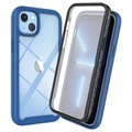 360 Beskyttelse iPhone 14 Cover - Blå / Klar