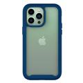 360 Beskyttelse iPhone 14 Pro Cover - Mørkeblå / Gennemsigtig
