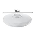 36W Smart LED-loftlampe med fjernbetjening / Bluetooth Højttaler - diamantform