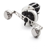38mm drejeknap til fiskerulle i aluminiumslegering til DAIWA, SHIMANO - sort / sølv