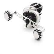38mm drejeknap til fiskerulle i aluminiumslegering til DAIWA, SHIMANO - sølv / sort