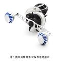 38mm drejeknap til fiskerulle i aluminiumslegering til DAIWA, SHIMANO - sølv / blå