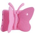 3D Butterfly Kids Shockproof EVA Kickstand Phone Case Phone Cover til iPad Pro 9.7 / Air 2 / Air - Pink