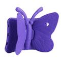 3D Butterfly Kids Shockproof EVA Kickstand Phone Case Phone Cover til iPad Pro 9.7 / Air 2 / Air - Lilla