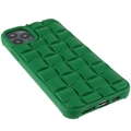 iPhone 11 Pro 3D Kubedesign Silikone Cover - Grøn