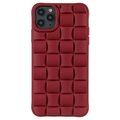 iPhone 11 Pro 3D Kubedesign Silikone Cover - Rød