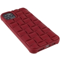 iPhone 11 Pro 3D Kubedesign Silikone Cover - Rød