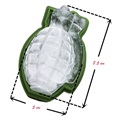 Silikone 3D Granatformet Isterningeform - Grøn