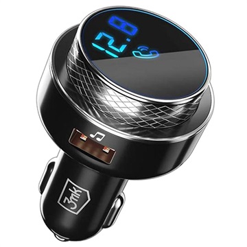 3MK Hyper Bluetooth FM Transmitter / Hurtig Biloplader - 30W