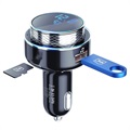 3MK Hyper Bluetooth FM Transmitter / Hurtig Biloplader - 30W
