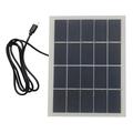 3W 5V USB-C solcellepanel til sikkerhedsudstyr - hvid